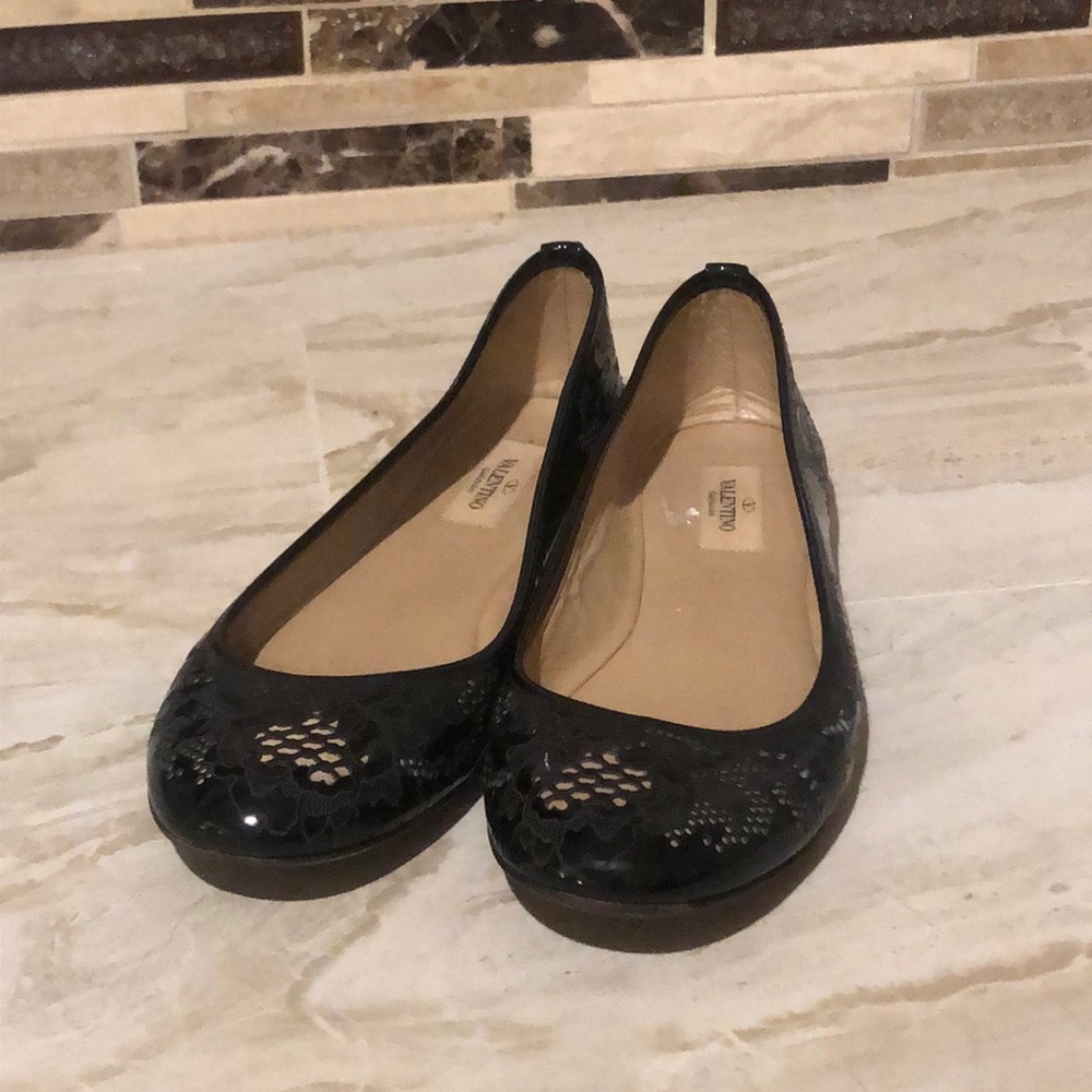 Valentino lace flats